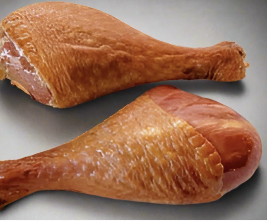 Smoked turkey drumsticks